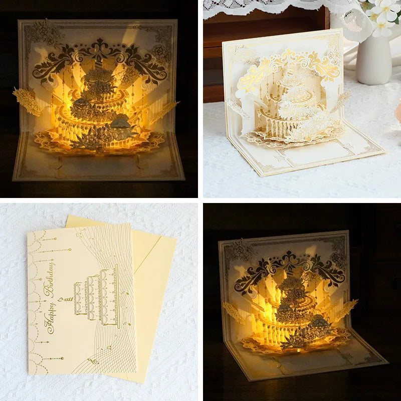 Brehn | Illuminierte Pop-Up-Geburtstagsgeschenkkarte