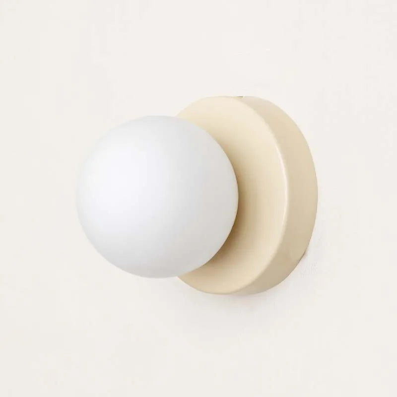 LumiGlobe – Moderne Wandleuchte mit Glasblock im Mid-Century-Stil
