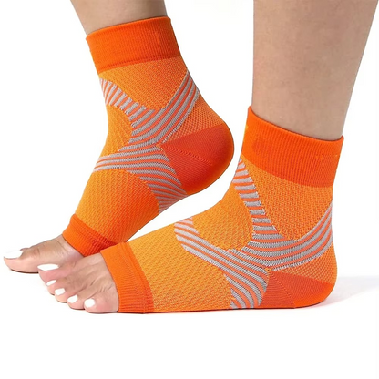 Nachtkompressionsstrümpfe bei Plantarfasziitis mit Fersen- und Fußgewölbeunterstützung