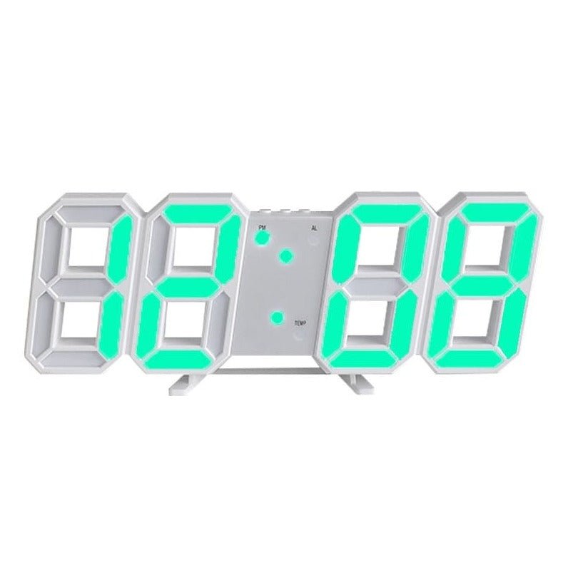 LumiSync 3D LED Wanduhr – Moderne Digitale Uhr mit Dimmbarer Beleuchtung