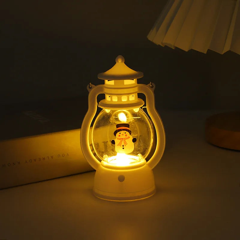 Mini-Weihnachtslampe mit LED-Beleuchtung - Tragbare dekorative Laterne für festliche Dekoration, Winter- & Weihnachtszeit | Brehn