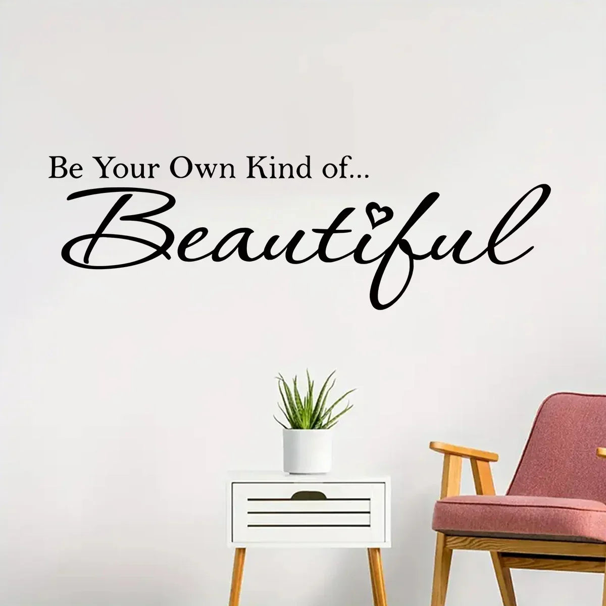 Schöner inspirierender Zitat-Wandaufkleber abnehmbarer Peel-and-Stick-Wortkunst-Wanddekoration für Wohnzimmer Schlafzimmer kreative DIY-Haushaltsdekoration | Brehn