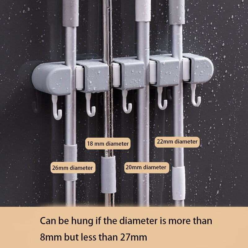 VIvolux | Ultra Clean Wandmontierter Mop Speicherkonsole