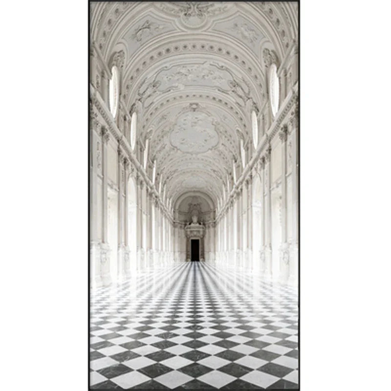 Moderne abstrakte minimalistische Bögen Architektur Wandkunst Fine Art Leinwanddrucke Bilder für Eingangsbereich Foyer Wohnzimmer Home Office Dekor | Brehn