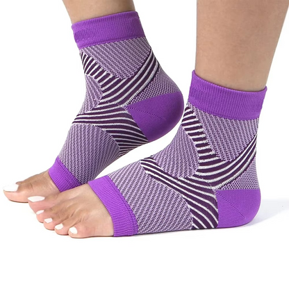 Nachtkompressionsstrümpfe bei Plantarfasziitis mit Fersen- und Fußgewölbeunterstützung