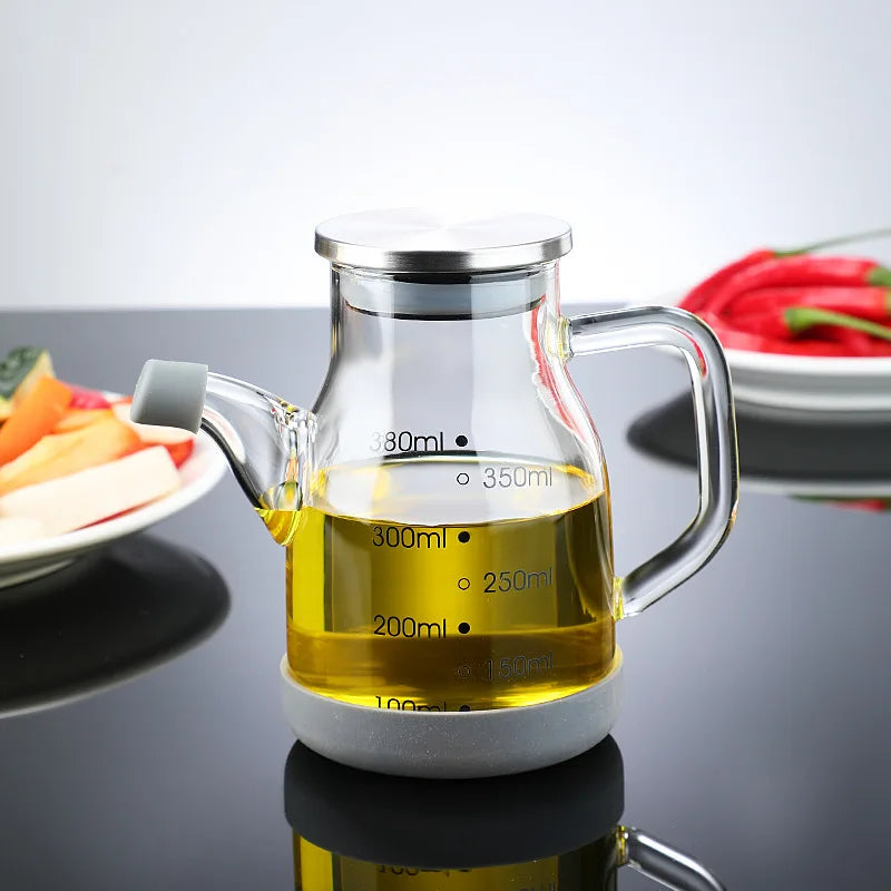 Glas Messwaage Ölspender Flasche