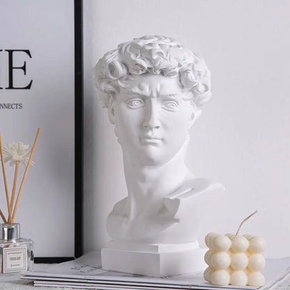 Brehn | Europäische Wohnkultur David Kopf ResinStatuen Statuen Wohnkultur Moderne abstrakte Kunst Büste Skulptur Kunst Skizze Praxis