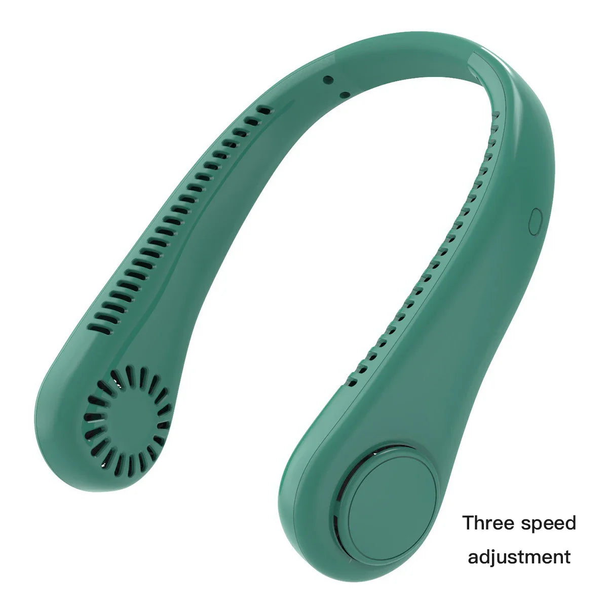 Tragbarer Mini bladelooser Nackenventilator mit Digitalanzeige - USB wiederaufladbarer Luftkühler für den Nacken, freihändiges Kühlerlebnis | Brehn