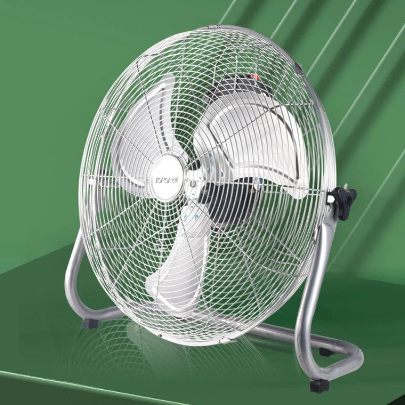 Industrieller Bodenventilator – 8-Gang 130° oszillierender Werkstattlüfter, leiser 45dB Turbo-Motor mit Überhitzungsschutz | Brehn