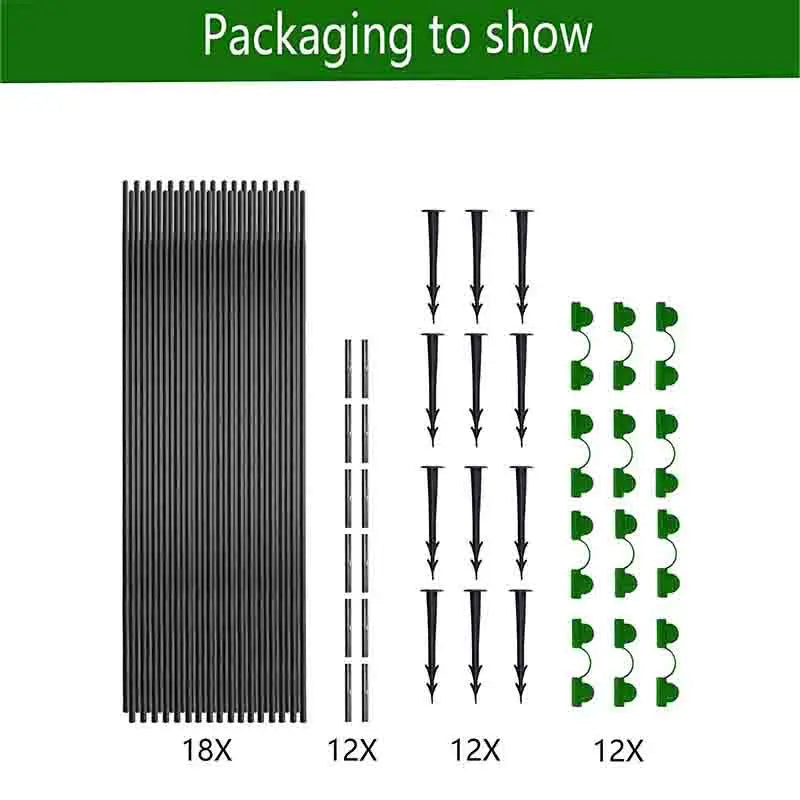 Brehn | Plantura FlexGrow Gartenbügel-Set aus Fiberglas | DIY Pflanztunnel für Hochbeete & Frühbeet | Rostfrei & Wiederverwendbar | Inkl. Steckverbinder