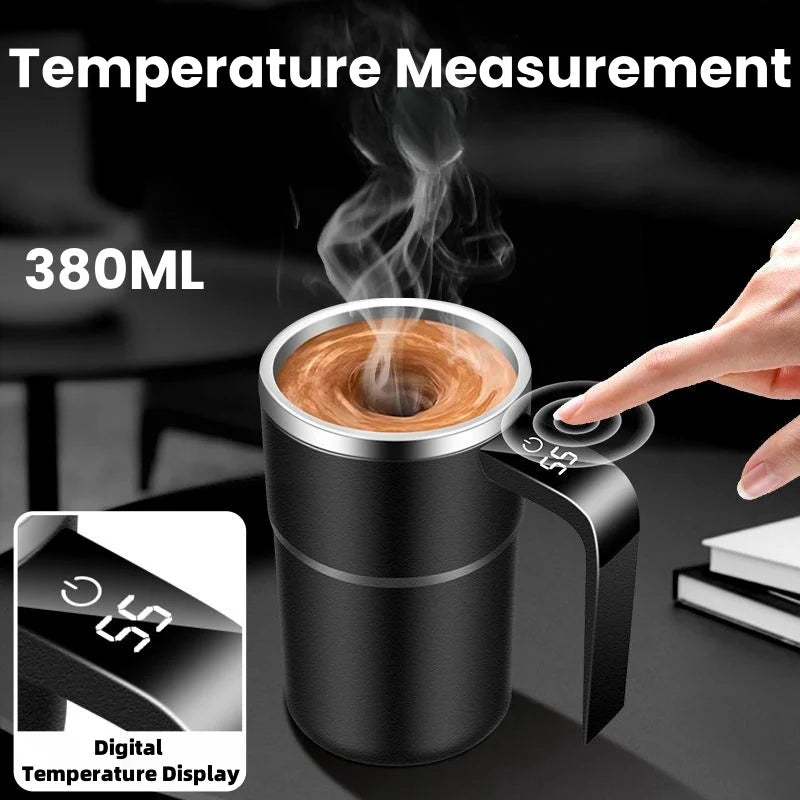 Brehn | Digitales Temperaturdisplay Selbstumrührende Kaffeetasse