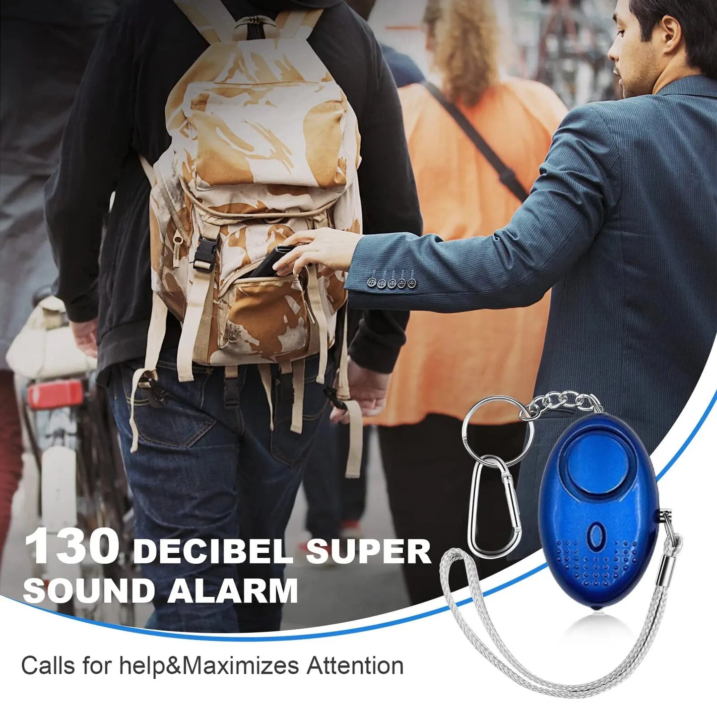 Brehn | Personen-Sicherheitsalarm mit LED-Licht (130 dB) – SafeSound