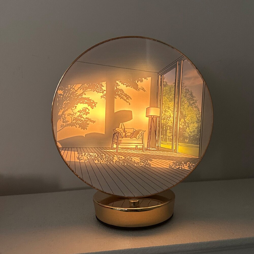 Brehn | Kreative Künstlerische Orb Malerei Tischlampe