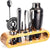 Cocktailshaker-Set aus Edelstahl – 10-teiliges Premium-Barkeeper-Set | Ideal für Mixgetränke und Partys