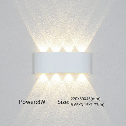 Moderne Beleuchtung, Innen- oder Außenbereich: Die vielseitige LED-Wandleuchte