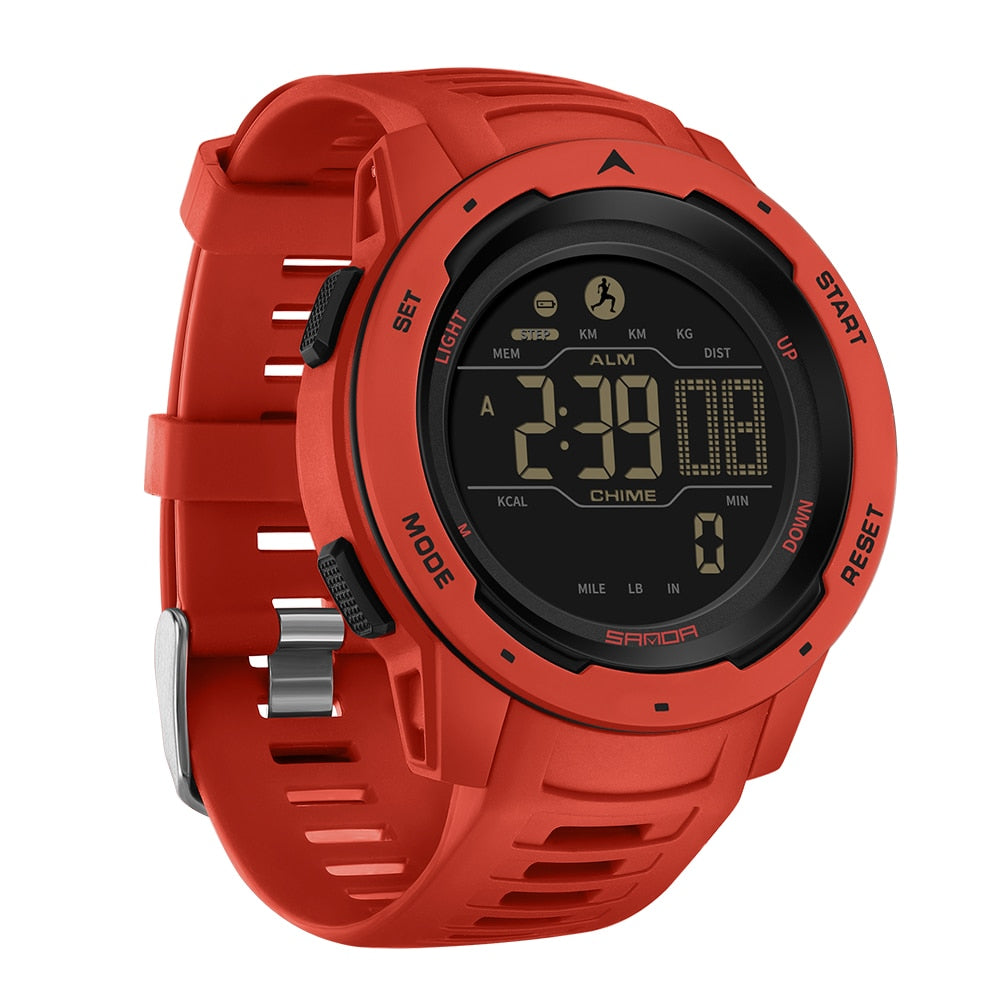 Brehn | Wasserdichte Militär-Schrittzähler Digitaluhr