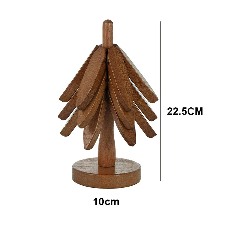 Brehn | Holz Baum Untersetzer Set