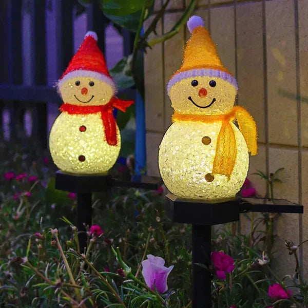 Solarbetriebene Schneemannlampe - SolarSnow | Brehn