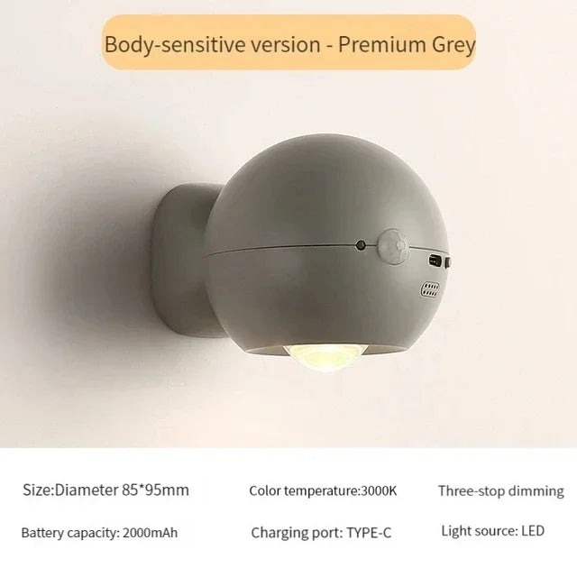 Rotierende Mini-Magnetische Wiederaufladbare Wandlampe | Brehn