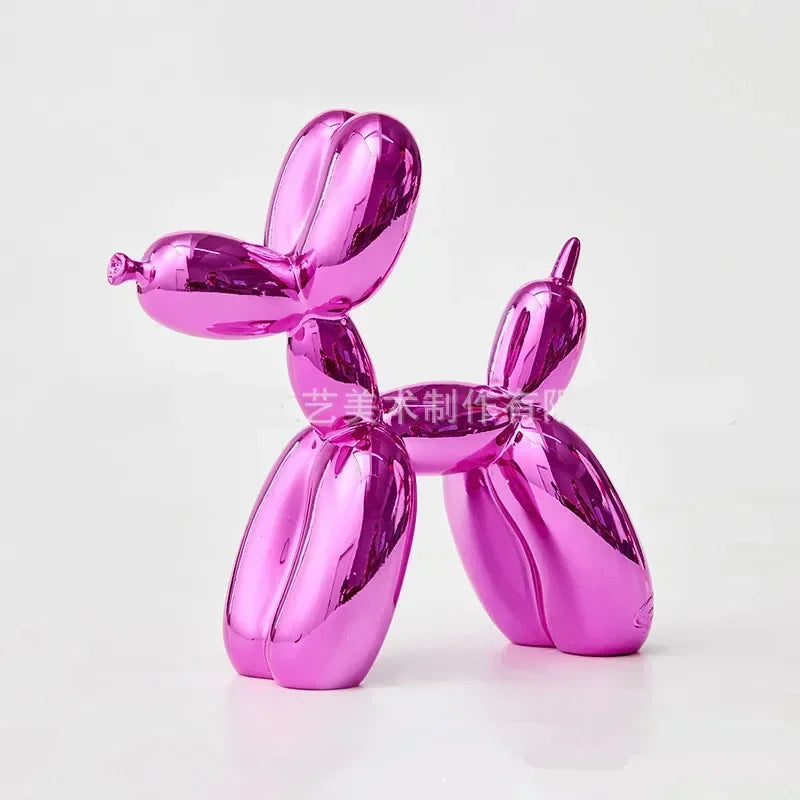 Brehn | Nordic Ballon Hund Skulptur Harz Tier Ornament Kunst Skulpturen und Figuren Handwerk Hause Dekoration Zimmer Desktop Zubehör