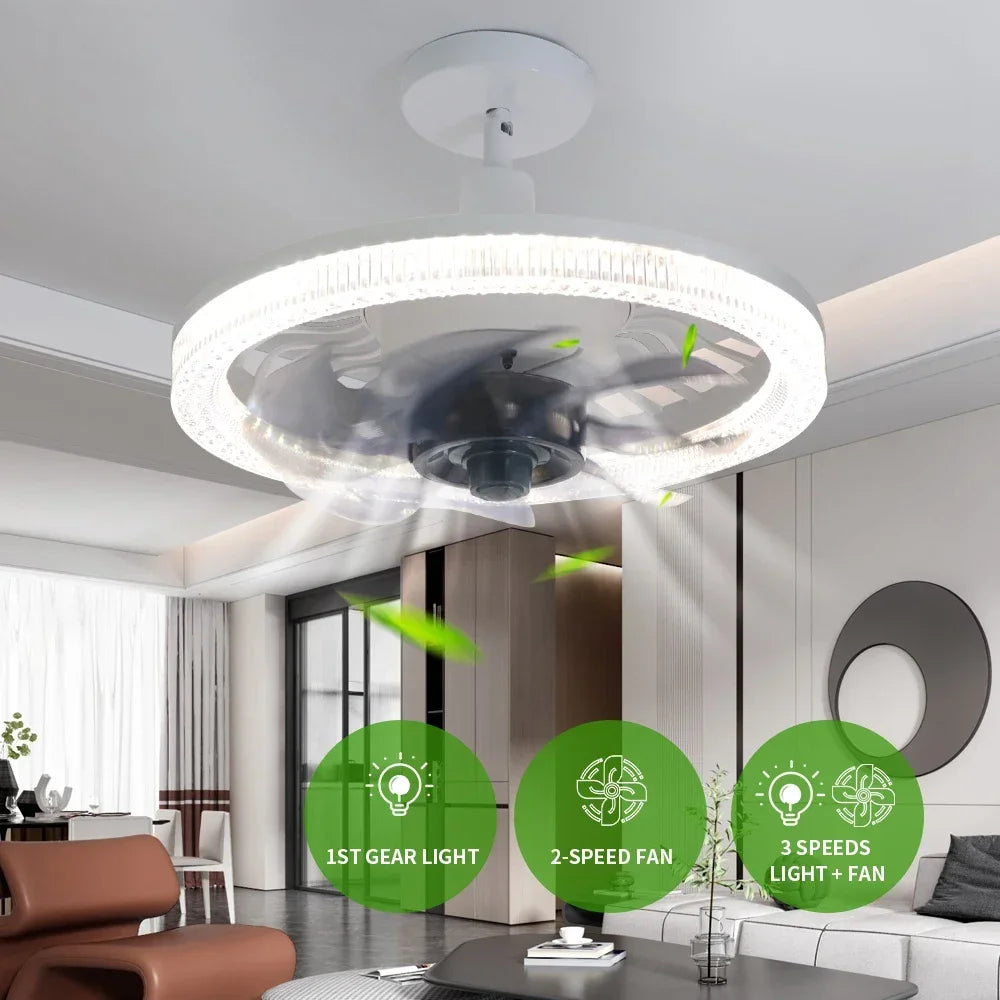 3in1 Fernbedienung Geräuschlos Elegant Ventilator Lampe | Brehn