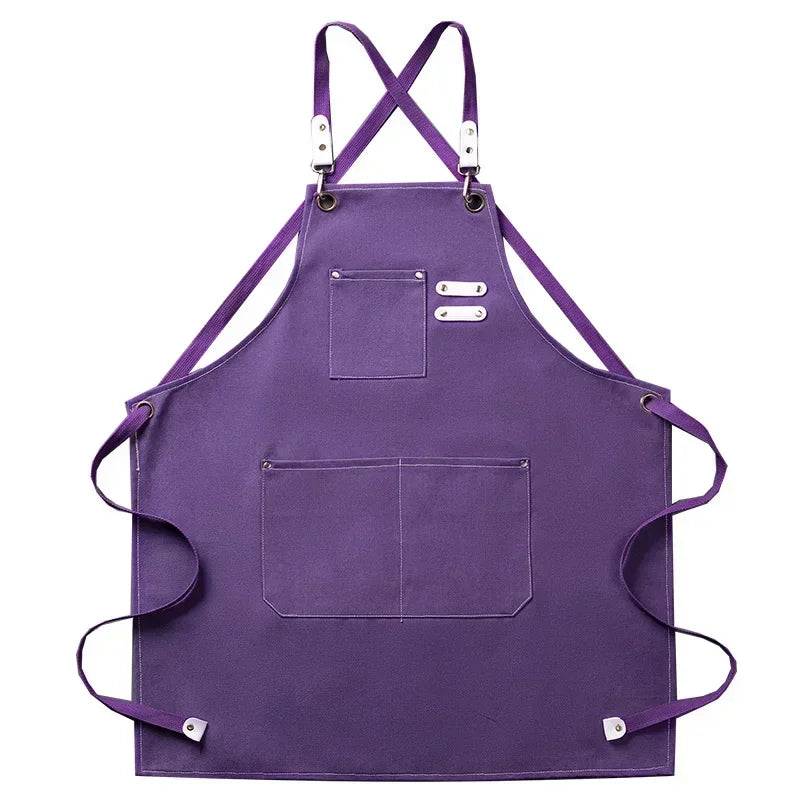 Canvas Schürze mit Taschen, verstellbar, Unisex | Brehn