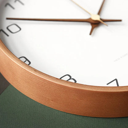 Luxuriöse Wanduhr aus Holz und Glas mit Minimalistischem Design | Brehn