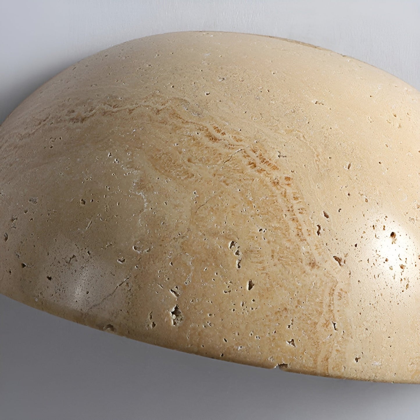 Halb-Runde LED Wabi-Sabi Wandlampe - ZenGlow | Brehn
