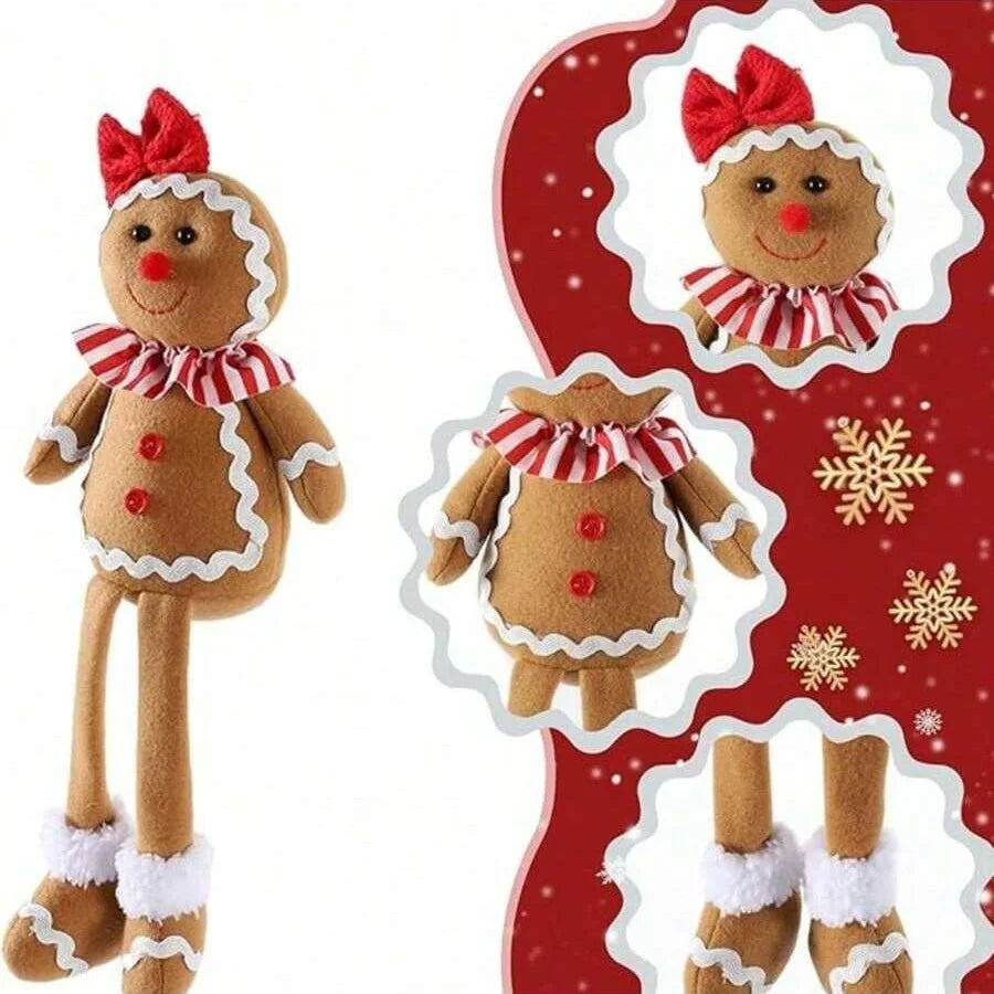 Brehn | PeperkoekPracht | Luxuriöse Plüsch-Weihnachtsdekoration