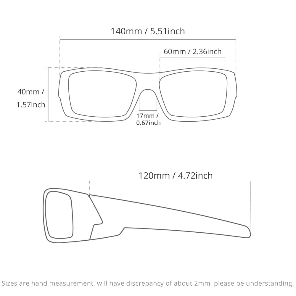 Photochrome Sonnenbrille Schwarzer Rahmen mit Etui | Brehn