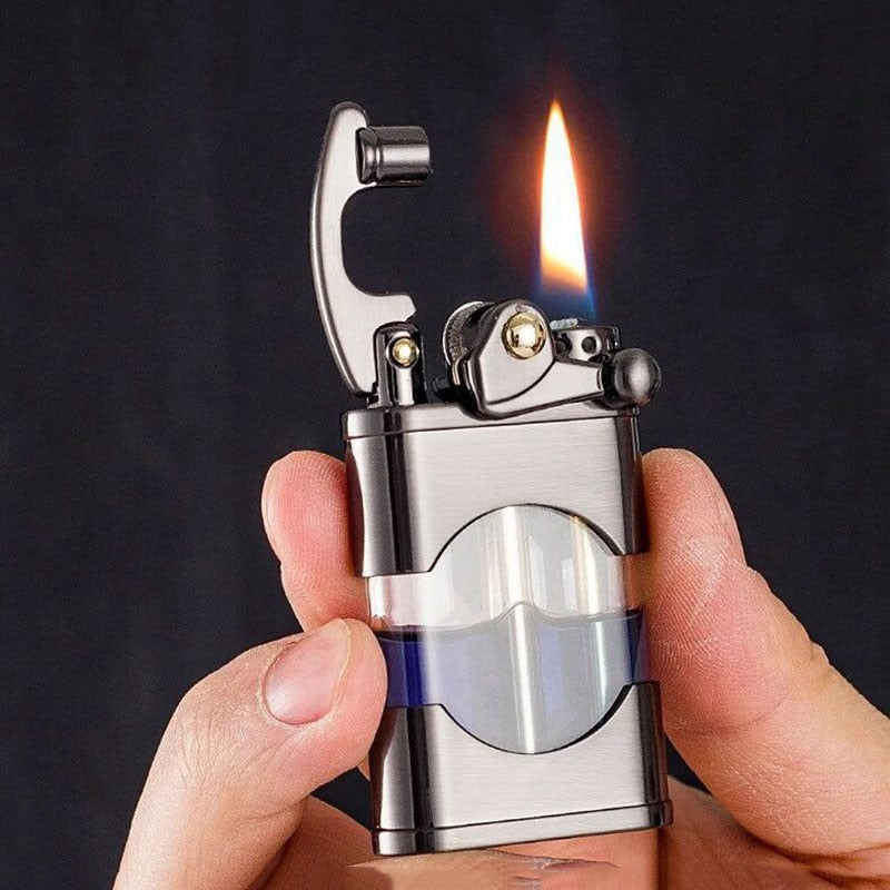 Eleganter Retro Slim Metallfeuerzeug | Brehn