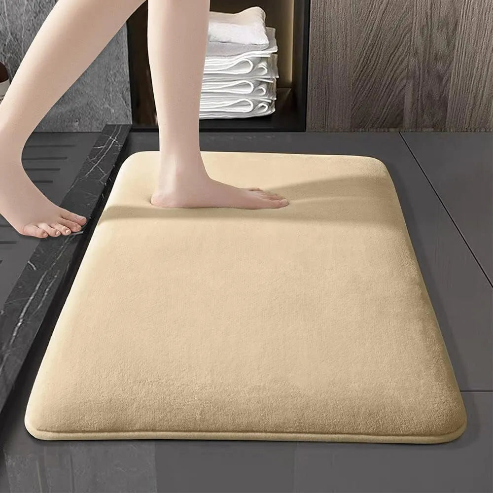 Ultra-absorbierende nordische Badematte Duschraum Bodenmatte super rutschfest gepolsterte weiche Samt-Duschmatte für das Badezimmer | Brehn