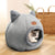Brehn | Flauschige Höhlenbequeme Indoor-Katzenbett