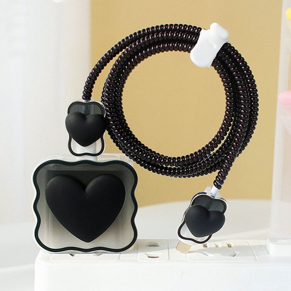 VIvolux | Transparent Love Lade-Kabel Schutz-Hülle