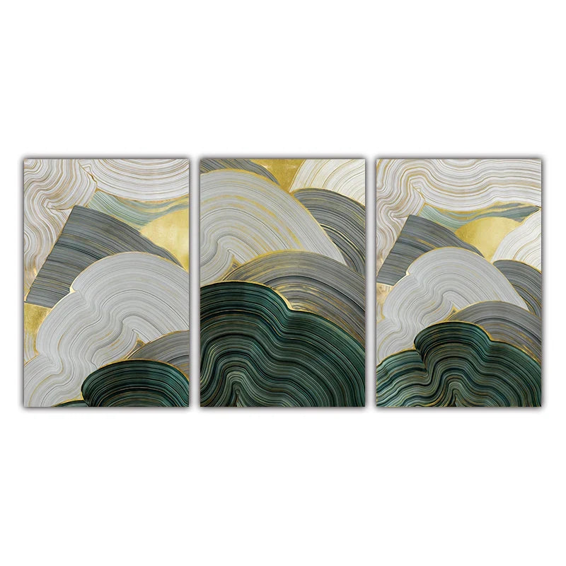 Grün Beige Grau Fließende Wirbel Abstrakte Wandkunst Feine Kunstdrucke Bilder Für Moderne Wohnung Esszimmer Wohnzimmer Kunst Dekor | Brehn