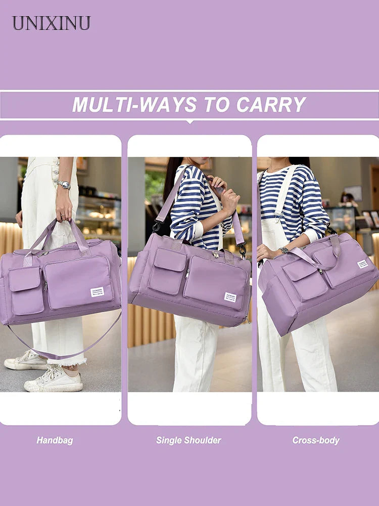Brehn | Viontera Reisetasche Damen | 35L Weekender mit Schuhfach | Wasserabweisend & Flugtauglich | Sport- & Fitness-Tasche