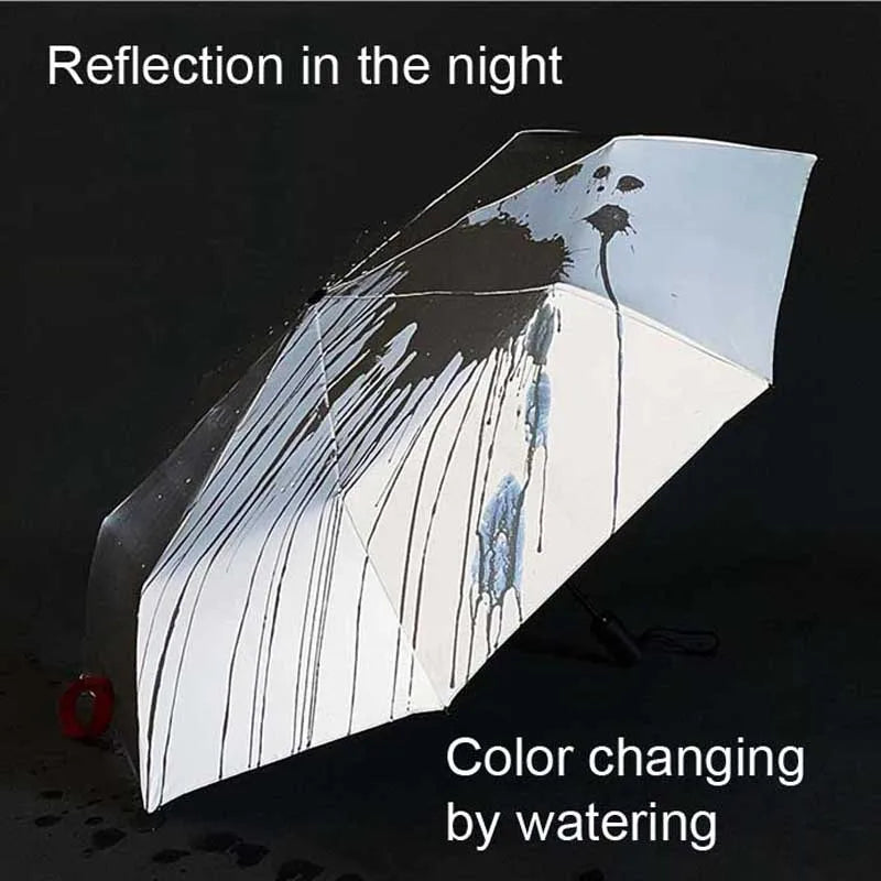 Brehn | Regenbogen Reflektierender Farbwechselregenschirm