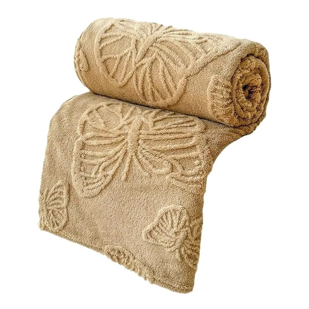 Doppelseitige Kühldecke mit atmungsaktivem Kühleffekt und 3D Schmetterling-Jacquard-Design | Brehn