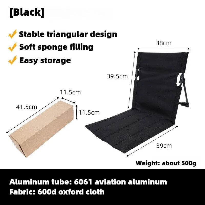Brehn | TREKASE Camping-Klappstuhl | Ultraleicht & wetterfest | Aluminiumrahmen | Gepolstert für extra Komfort | Schnell aufbaubar