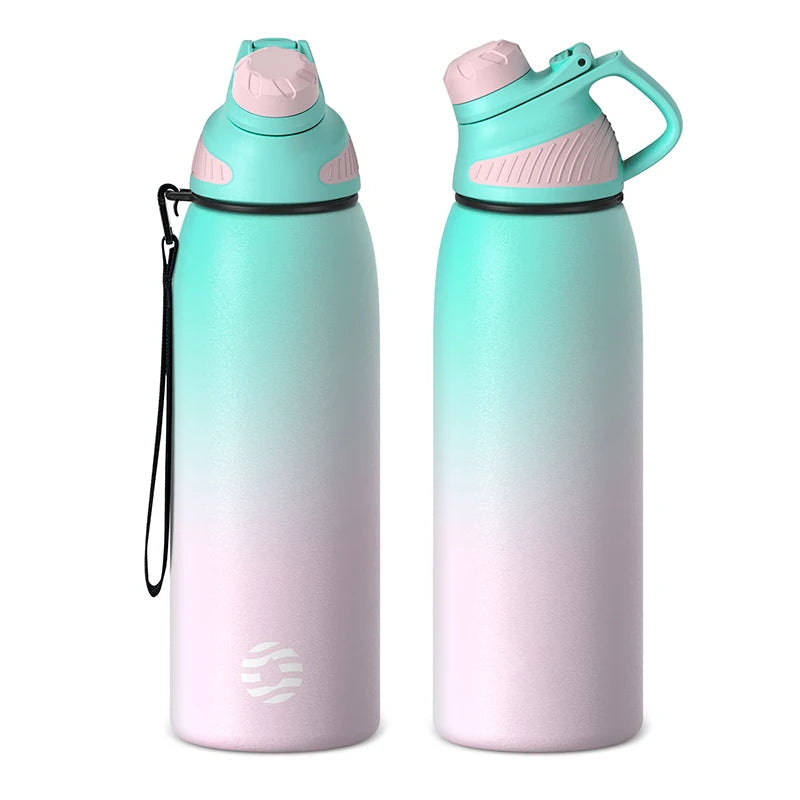 Isolierflasche aus Edelstahl 1000 ml mit Magnetdeckel | Brehn