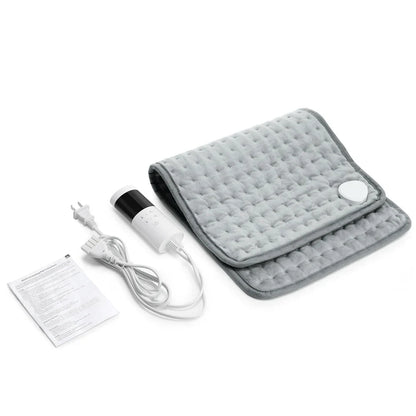 Brehn | ThermaEase Elektrisches Heizkissen | 9 Temperaturstufen & 4 Timer-Modi | 30×60 cm | Waschbar & Schnelles Heizen | Für Rücken, Bauch & Beine