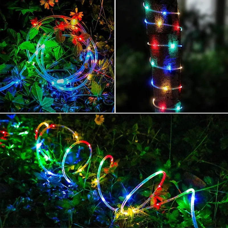 Brehn | LumiSolar Lichterkette Außenbereich | 7–32 m | Solar betrieben & wasserdicht | 8 Lichtmodi | Weihnachten, Garten & Party