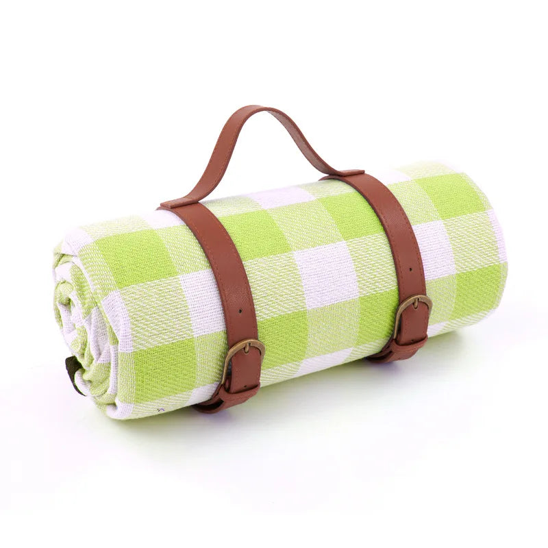 Picknickdecke wasserdicht mit Leder-Tragegurt | Brehn