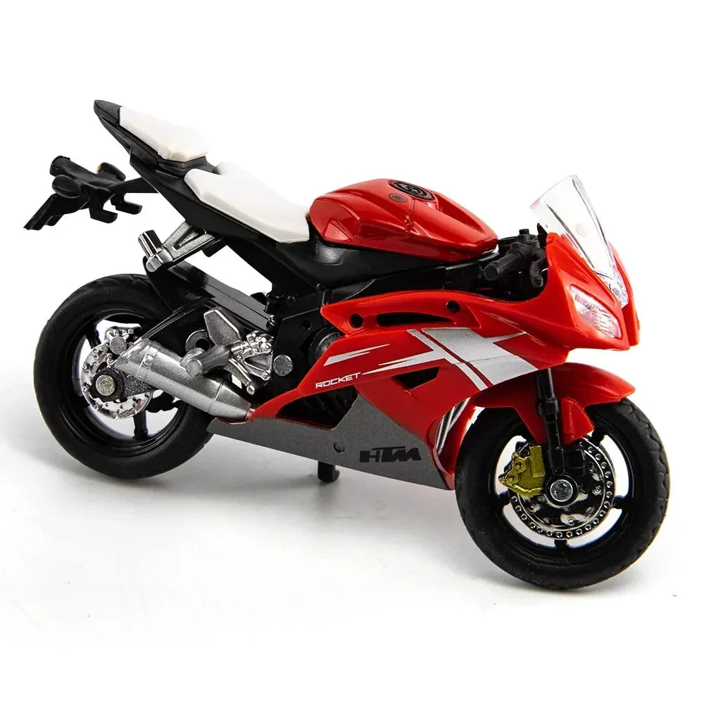 Brehn | 1:18 Maßstab Yamaha R6 Legierungsroller Sportbike Figuren Diecasts Kinder Spielzeug Motorrad Rennmodell Nachbildungen Sammlergeschenk für Jungen