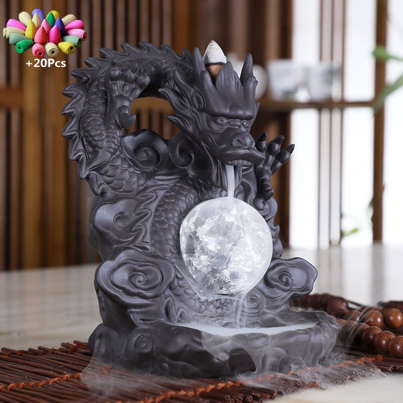 Mystic Dragon Lucky Clay Wasserfall Brenner | Brehn