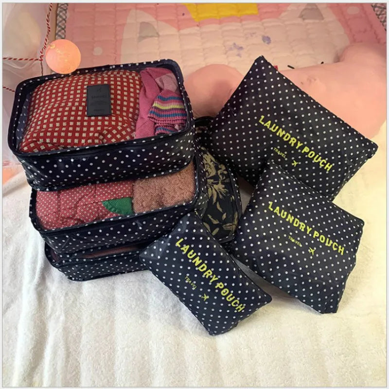Brehn | TRAVORO Packwürfel Set | 6-teilig | Wasserdicht & Extra Volumen | Koffer Organizer für Herren