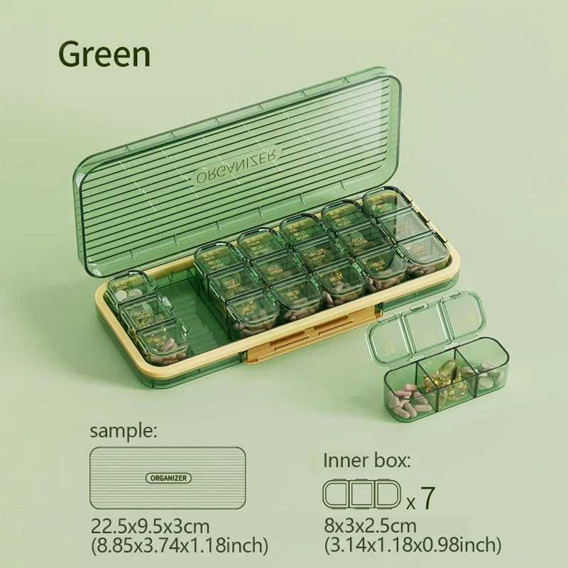 Brehn | LuxaMed Medikamentenorganisator | Elegant und praktisch, um Ihre Medikamente organisiert zu halten