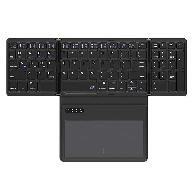VIvolux | Faltbare Mini Drahtlose Touchpad-Tastatur