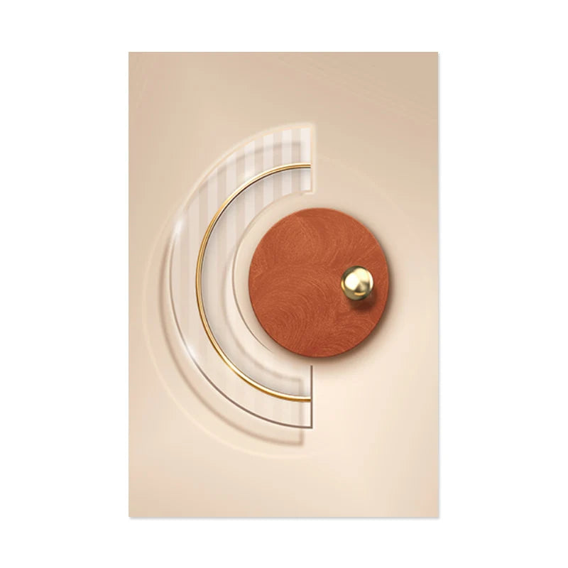 Harmonische abstrakte Geometrie moderne Ästhetik Wandkunst feine Kunst Leinwanddrucke Poster Bilder für zeitgenössisches Apartment Wohnzimmer | Brehn