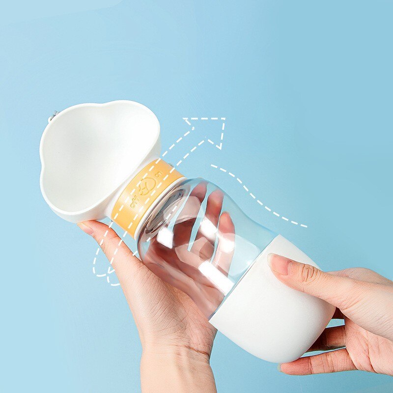 Brehn | 2in1 Smart Pet Tragbare Wasserflasche Futterspender